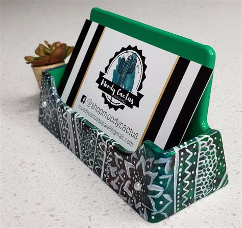 decorative desktop business card holders.